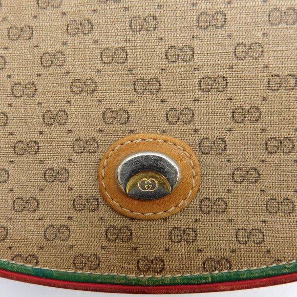 VINTAGE GUCCI MONOGRAM CANVAS SUPREME WEB BAG - Picture 13 of 16
